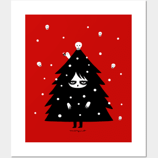 Christmas Tree Human Posters and Art